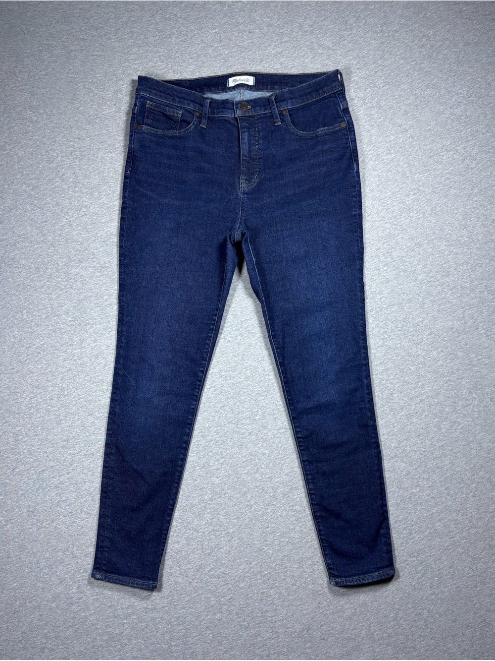 Madewell Skinny Jeans Womens Size 32 Blue Denim Stretch Mid Rise Casual